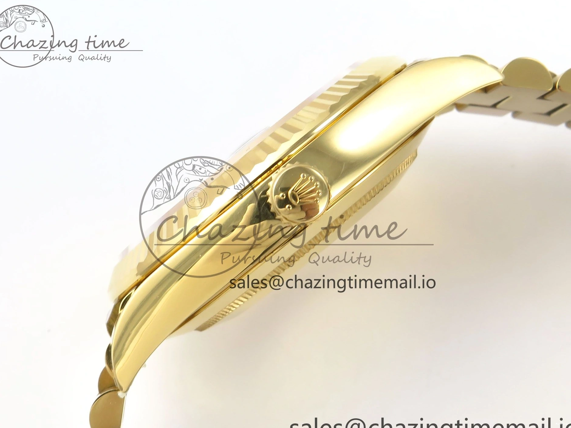 MiroTime 0320 Packable Day Date 40 YG 228238 THBF 1:1 Best Edition Black Crystal Dial on President Bracelet VR3255 V3 (Gain Weight) 378